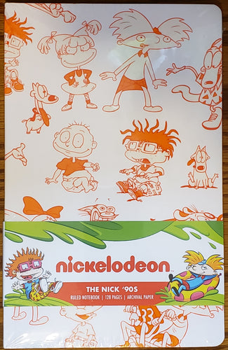 90s Nickelodeon Ruled Notebook / Journal, 128 pages, 5.5