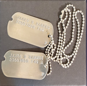 "Winter Soldier" Movie Prop Replica, James B Barnes Dog Tag, BAM! Cosplay