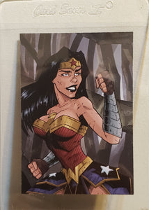 Bam!, Exclusive Artist Select Trading Card 5.7 WONDER WOMAN, DC Superhero "The Battle"