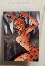 Load image into Gallery viewer, Bam!, Exclusive Artist Select Trading Card 5.8 CHEETAH (vs WONDER WOMAN) , DC Superhero &quot;The Battle&quot; 