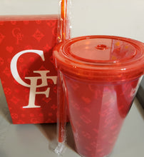 Load image into Gallery viewer, GEEK FUEL (Fashion Inspired) Travel Tumbler and Straw