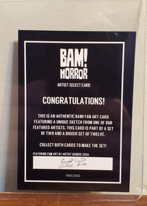 Bam! Horror, Exclusive Artist Select Trading Card 5.10 "Dr. Hills" RE-ANIMATOR "The Battle" by George Vega