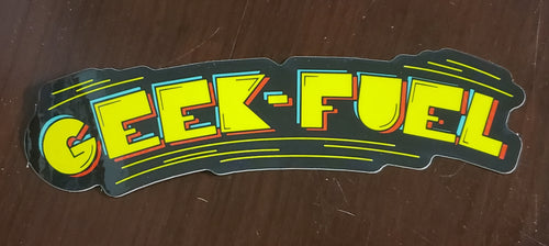 PAC MAN inspired Geek Fuel Logo Sticker 2