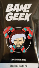 Load image into Gallery viewer, Willie &quot;BAD SANTA&quot; Fan Art Enamel Pin, by Amy Connolly.. Bam! Box Exclusive