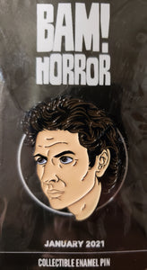 THE FLY Jeff Glodblum "Seth Brundle" Collectible Enamel Pin by AlleyCatGraphics, Bam! Box Horror Exclusive