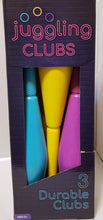 Load image into Gallery viewer, Juggling Clubs (Set Of 3) Blue/Yellow/Purple