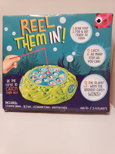 Reel Them In - Let's Go Fishing Game 2-4 Players Kids Ages 4+ NEED 2 AA BATTERIES