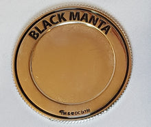 Load image into Gallery viewer, Black Manta (DC Aquaman) Coin in Velvet Pouch. 2019 Loot Crate Exclusive s19
