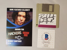 Load image into Gallery viewer, RENOLY SANTIAGO Autograph &quot;PHREAK&quot; in HACKERS Signed 3.5&quot; Floppy Disc with Certificate Of Authenticity by Beckett