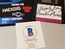 Load image into Gallery viewer, RENOLY SANTIAGO Autograph &quot;PHREAK&quot; in HACKERS Signed 3.5&quot; Floppy Disc with Certificate Of Authenticity by Beckett