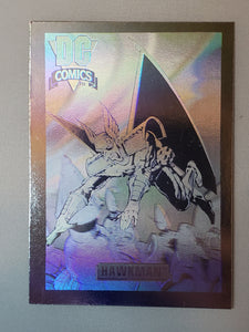 1992 HAWKMAN DCH6 Impel DC Comics Cosmic Hologram Trading Card Series 1