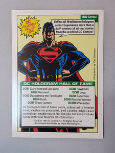 1992 HAWKMAN DCH6 Impel DC Comics Cosmic Hologram Trading Card Series 1