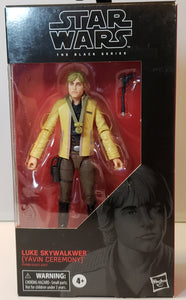 STAR WARS "The Black Series" Luke Skywalker (Yavin Ceremony) #100 RARE MISPRINT! Disney/Hasbro 6" 2019