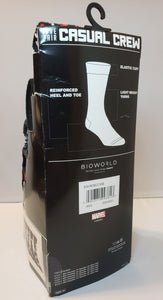 MARVEL "VENOM" 5 pack of Crew Socks (8-12) BIOWORLD. All different designs