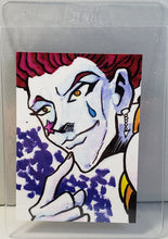 Load image into Gallery viewer, Bam! ANIME Exclusive Artist Select Trading Card Hisoka - HUNTER X HUNTER &quot;The Battle&quot; by Trey Baldwin of/1500