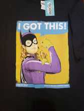 Load image into Gallery viewer, BATGIRL &quot;I GOT THIS&quot; Classic Comic Art 2XL T Shirt, (Rosie the Riveter Homage) Nerd Block Limited Edition Exclusive