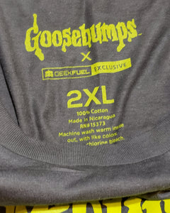 GOOSEBUMPS "CARN-EVIL" T Shirt ft Horrorland!, Geek Fuel Limited Edition Exclusive