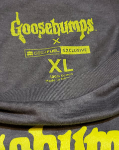 GOOSEBUMPS "CARN-EVIL" T Shirt ft Horrorland!, Geek Fuel Limited Edition Exclusive