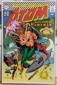 THE ATOM (Guest Starring HawkMan) NO. 31, 12 Cent DC Comics 11" x 17" Fan Art Print in Plastic Protector, Len-O-Vations Exclusive