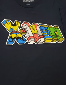 X-MEN Logo with Costumed Letters XL T Shirt (MARVEL) Wolverine, Colossus, Cyclops, Phoenix