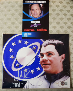 JED REES "TEB" Galaxy's Quest  BAM! Autograph 8 x 10 with Certificate of Authenticity by Beckett.