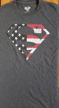 Load image into Gallery viewer, SUPERMAN, American Flag Logo Design, Small T Shirt