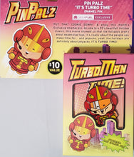 Load image into Gallery viewer, TURBO MAN &quot;Jingle All the Way&quot; Limited Edition Enamel Pin, Geek Fuel Exclusive PIN PALZ