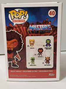 GRIZZLOR "MASTERS OF THE UNIVERSE" Funko POP! RETRO TOYS #40 -MOTU, Television, Animation