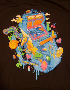 CLASSIC ARCADE "King of Quarters" T Shirt ft Dr. Mario, Tetris & more, Geek Fuel Limited Edition Exclusive 