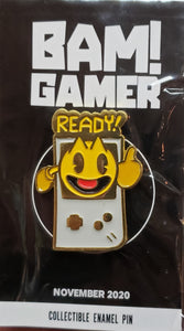 PAC MAN on GAMEBOY (Nintendo) Limited Edition Fan Art Enamel Pin, Bam! Box Gamer Exclusive