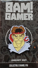 Load image into Gallery viewer, RYU &quot;STREET FIGHTER&quot; Limited Edition Fan Art Enamel Pin, Bam! Box Gamer Exclusive