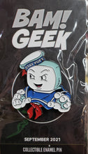 Load image into Gallery viewer, GHOSTBUSTERS &quot;Stay Puft Marshmallow Man&quot; Limited Enamel Pin. Bam! Box GEEK Exclusive