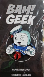 GHOSTBUSTERS "Stay Puft Marshmallow Man" Limited Enamel Pin. Bam! Box GEEK Exclusive