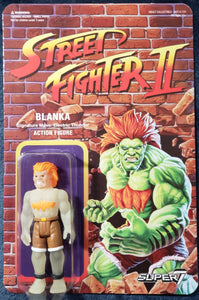 BLANKA "STREET FIGHTER II", Super7 x Funko, 4" ReAction Figure, Glow in the Dark Variant 