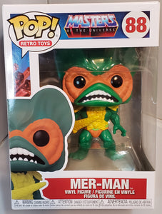 MER-MAN "MASTERS OF THE UNIVERSE" Funko POP! RETRO TOYS #88 -MOTU, Television, Animation