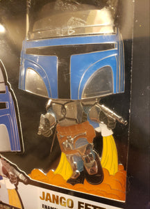 STAR WARS: JANGO FETT Funko Pop PIN #20, SEALED 3" Enamel Pin. Disney