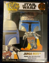 Load image into Gallery viewer, STAR WARS: JANGO FETT Funko Pop PIN #20, SEALED 3&quot; Enamel Pin. Disney