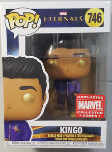 KINGO "MARVEL'S ETERNALS" Funko POP! #746 Collector Corps Exclusive (Heroes, Comics)