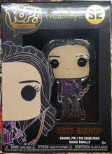 Load image into Gallery viewer, MARVEL STUDIOS &quot;hawkeye&quot; KATE BISHOP POP! PIN #SE, SEALED 3&quot; Enamel Pin. Disney+