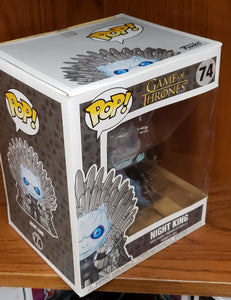 NIGHT KING (ON THE IRON THRONE) "GAME OF THRONES) Funko POP! Television #70, Oversized 6" *imperfect Box, See Pictures