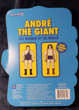 Load image into Gallery viewer, ANDRE THE GIANT  &quot;WWE, MOC Singlet&quot;, Super7 x Funko, 4&quot; Wrestling ReAction Figure. Crease on Cardboard