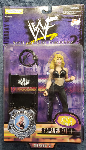 1998 WWF Shotgun Saturday Night SABLE Bomb Figure Jakks Series 2 Vintage WWE