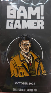 EVIL WITHIN "Sebastian Castellanos" Limited Enamel Pin, Bam! Gamer Box Exclusive