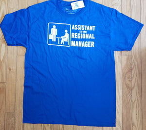 The Office "ASSISTANT (TO THE) REGIONAL MANAGER" Blue T Shirt