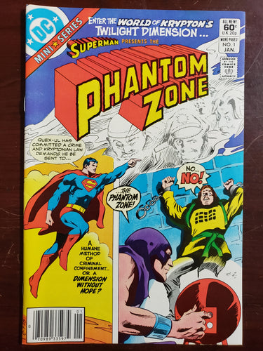 SUPERMAN PRESENTS THE PHANTOM ZONE #1 | DC Comics 1982 | Newsstand, VG/VF