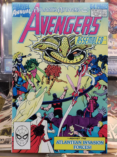 AVENGERS Annual #18 VG/VF (1989) Atlantis Attacks! MARVEL COMICS