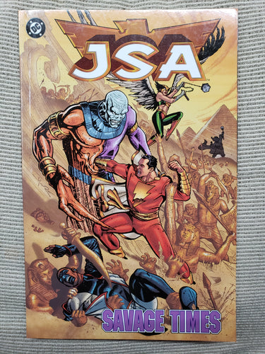 JSA: #6 SAVAGE TIMES. DC Comics, Justice Society of America, VG/VF Trade PaperBack