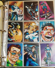 Load image into Gallery viewer, 1992 MARVEL: THE PUNISHER: WAR JOURNAL ENTRY, Complete 90 card set VF/NM with 6 Bonus Chase Cards.
 