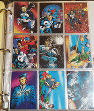 Load image into Gallery viewer, 1992 MARVEL: THE PUNISHER: WAR JOURNAL ENTRY, Complete 90 card set VF/NM with 6 Bonus Chase Cards.
 