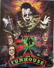 Load image into Gallery viewer, THE FUNHOUSE 8&quot; x 10&quot; Art Print by Toni Vingle, signed 1366/2500 Bam! Box Horror Exclusive 